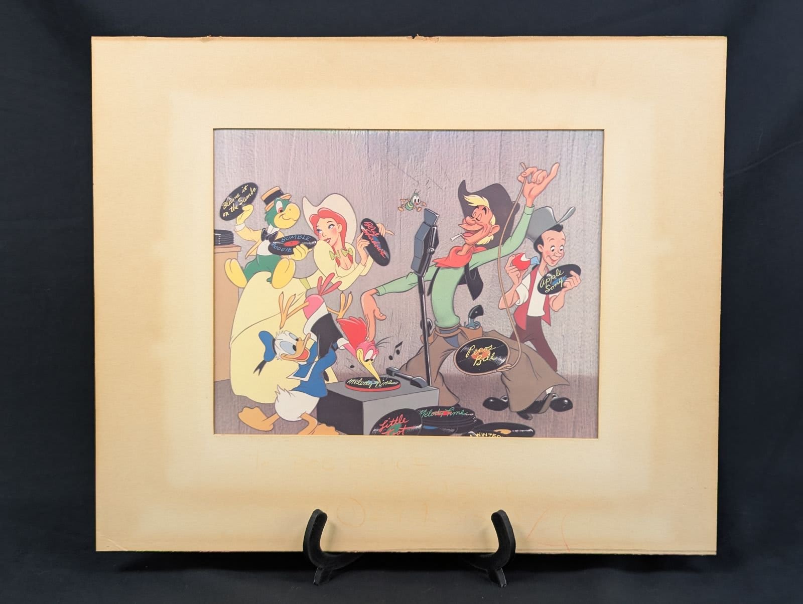 Walt Disney Signed Promotional Photograph to Bob Bence Special Authentic