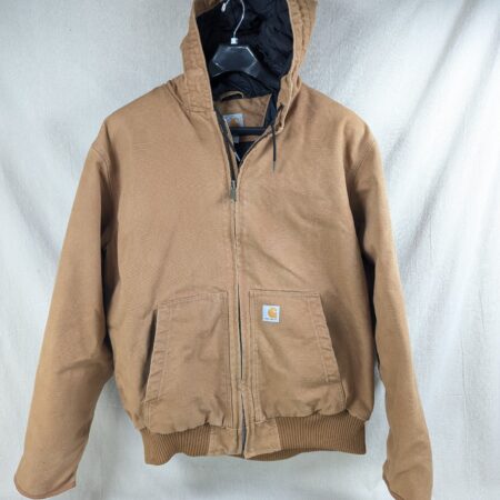 Carhartt Quilted Flannel Lined Duck Active Jacket XL Thinsulate Good Condition