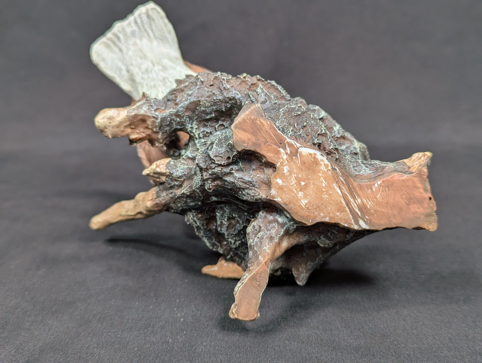 Vintage Bald Eagle Family Figurine Hand Painted Resin Nest Sculpture 4.5 Inches - Image 5