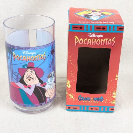 1995 Disney Pocahontas Burger King Tumbler Governor Ratcliffe & Percy