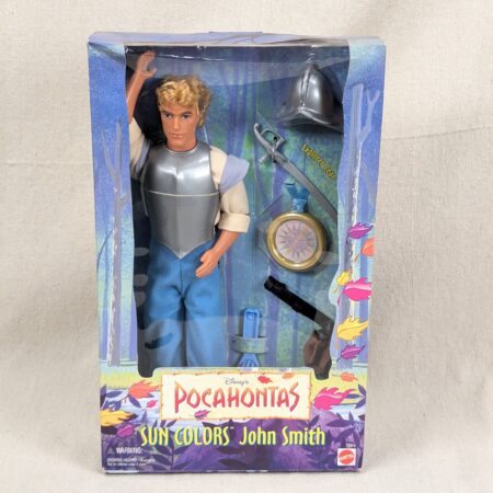 1995 Mattel Disney Pocahontas Sun Colors John Smith Doll New In Box Model 13329