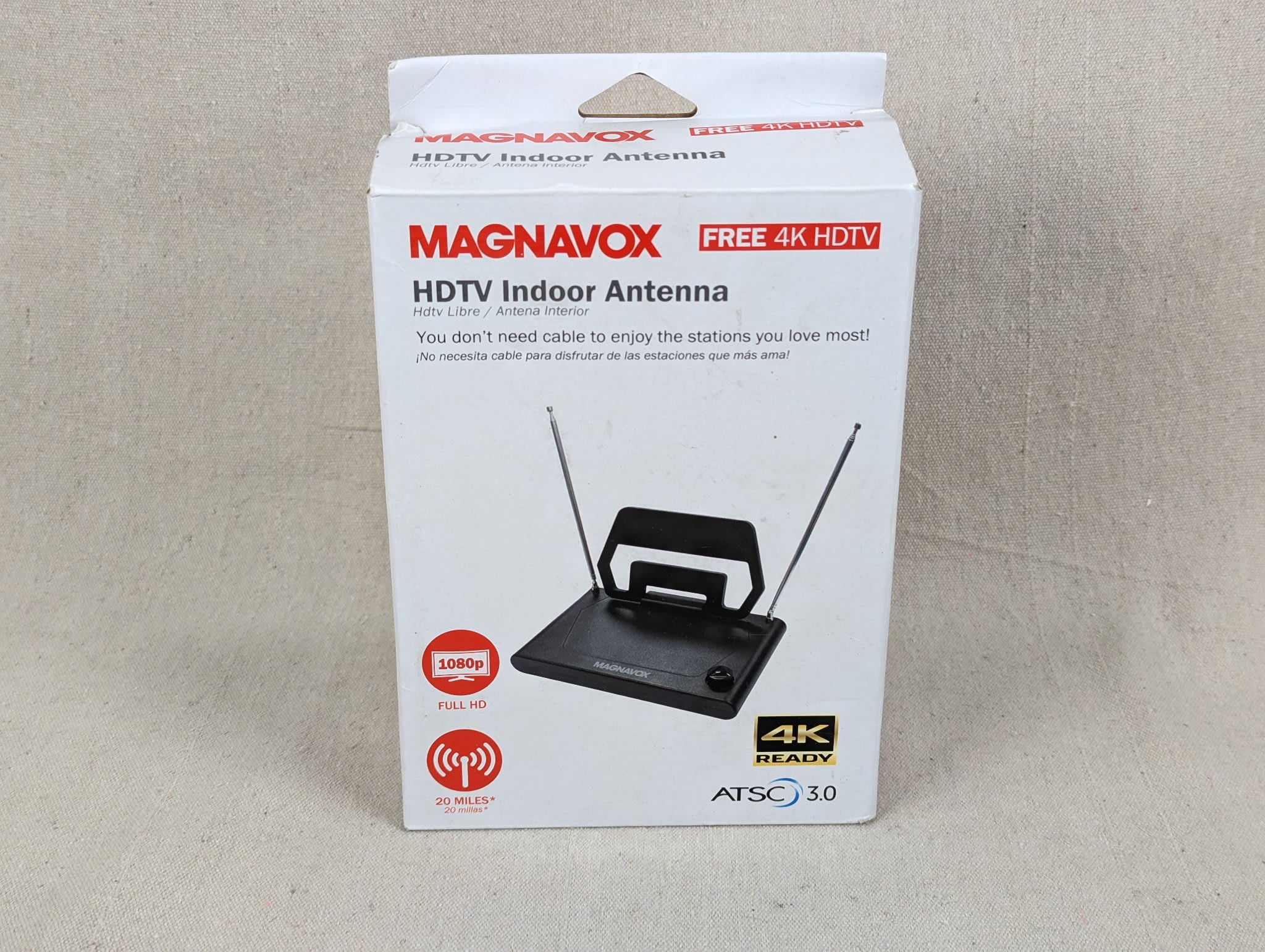 Magnavox HDTV Indoor Antenna Model MC346 4K Ready ATSC 3.0 Support New Open Box - Image 2