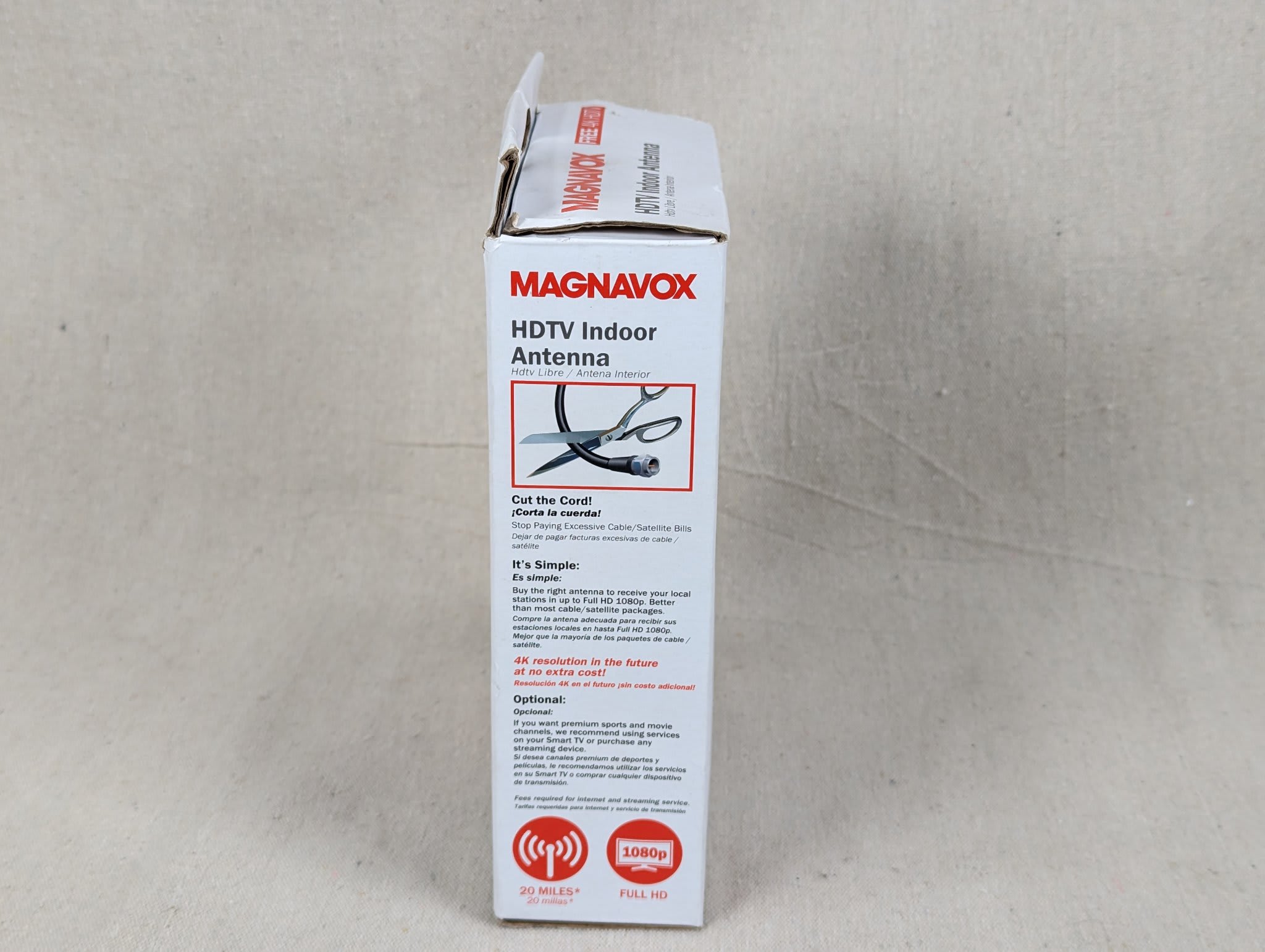 Magnavox HDTV Indoor Antenna Model MC346 4K Ready ATSC 3.0 Support New Open Box - Image 3