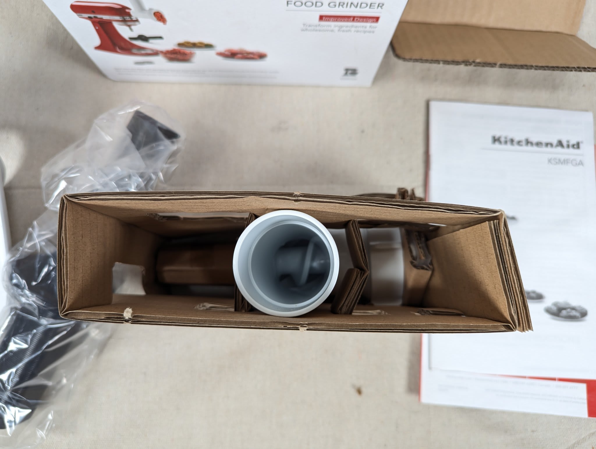 KitchenAid Food Grinder Attachment Model KSMFGA Stand Mixer Accessory New Ope... - Image 11