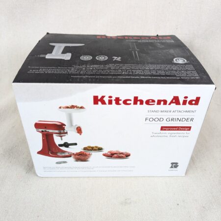 KitchenAid Food Grinder Attachment Model KSMFGA Stand Mixer Accessory New Ope...