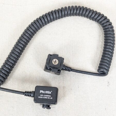 Phottix SC-28 TTL Off-Camera Flash Cord for Nikon Cameras Coiled Locking Hot ...
