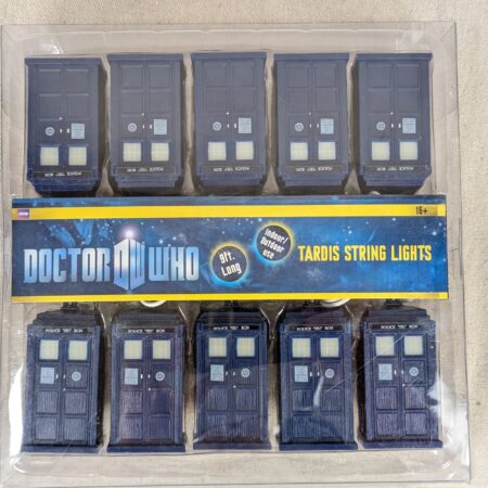 Doctor Who TARDIS Novelty String Lights 9ft Rabbit Tanaka Officially Licensed...