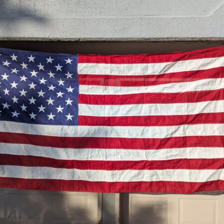 North Bay Industries United States Flag 100% Cotton Embroidered Stars 9X5