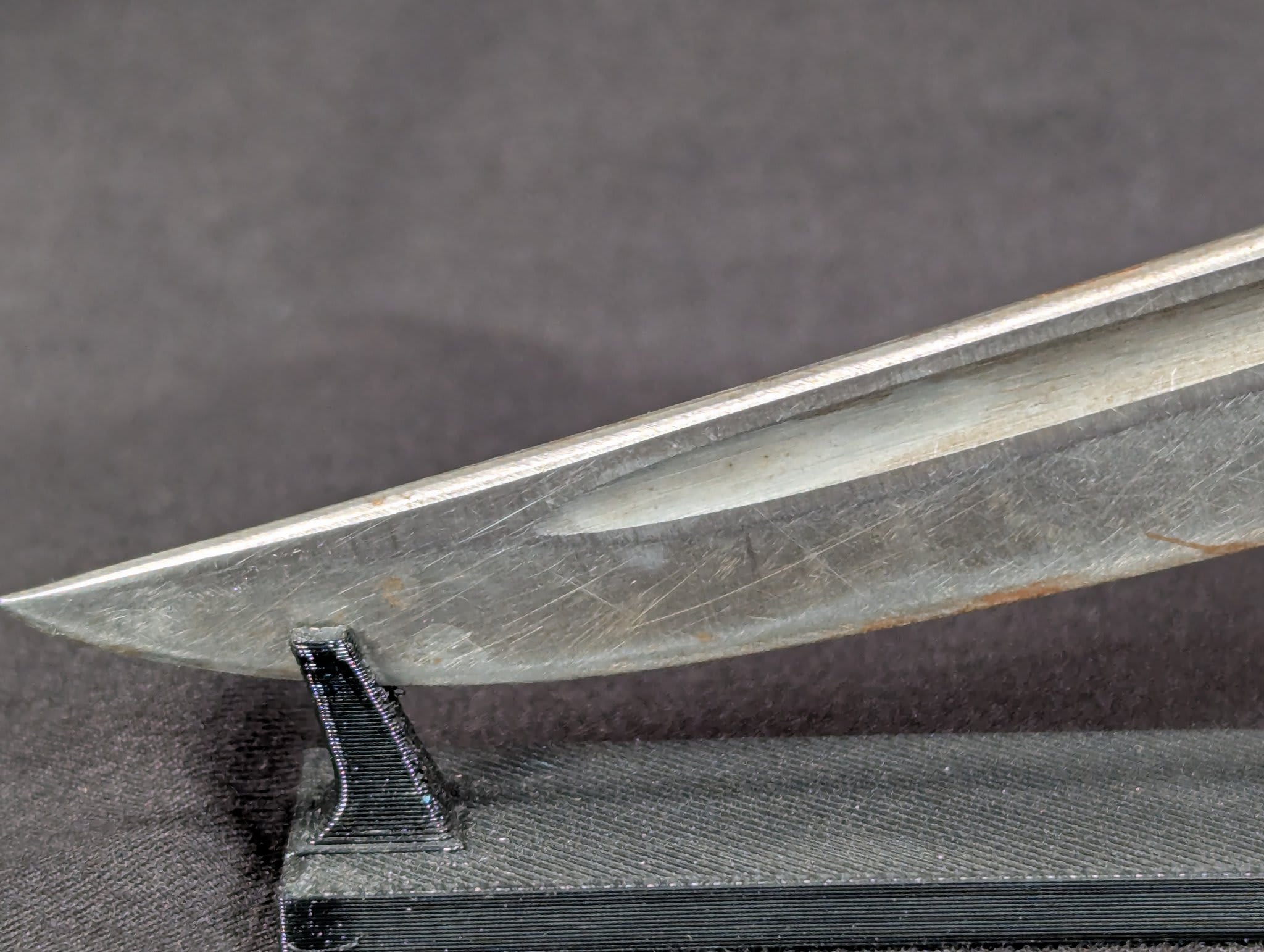 Vintage Olsen Knife Co. Fixed Blade Hunting Knife Stag Handle Solingen Germany - Image 5