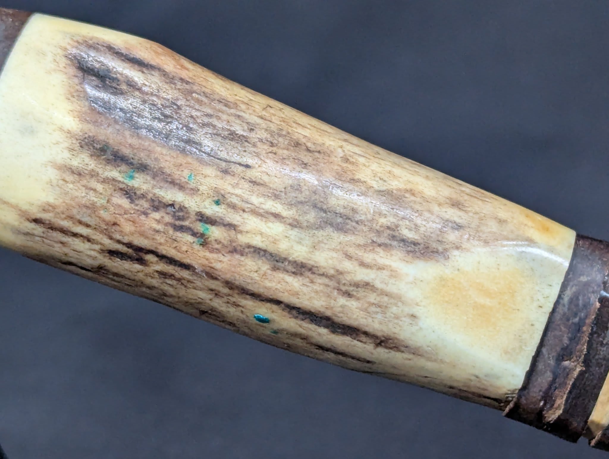 Vintage Olsen Knife Co. Fixed Blade Hunting Knife Stag Handle Solingen Germany - Image 8