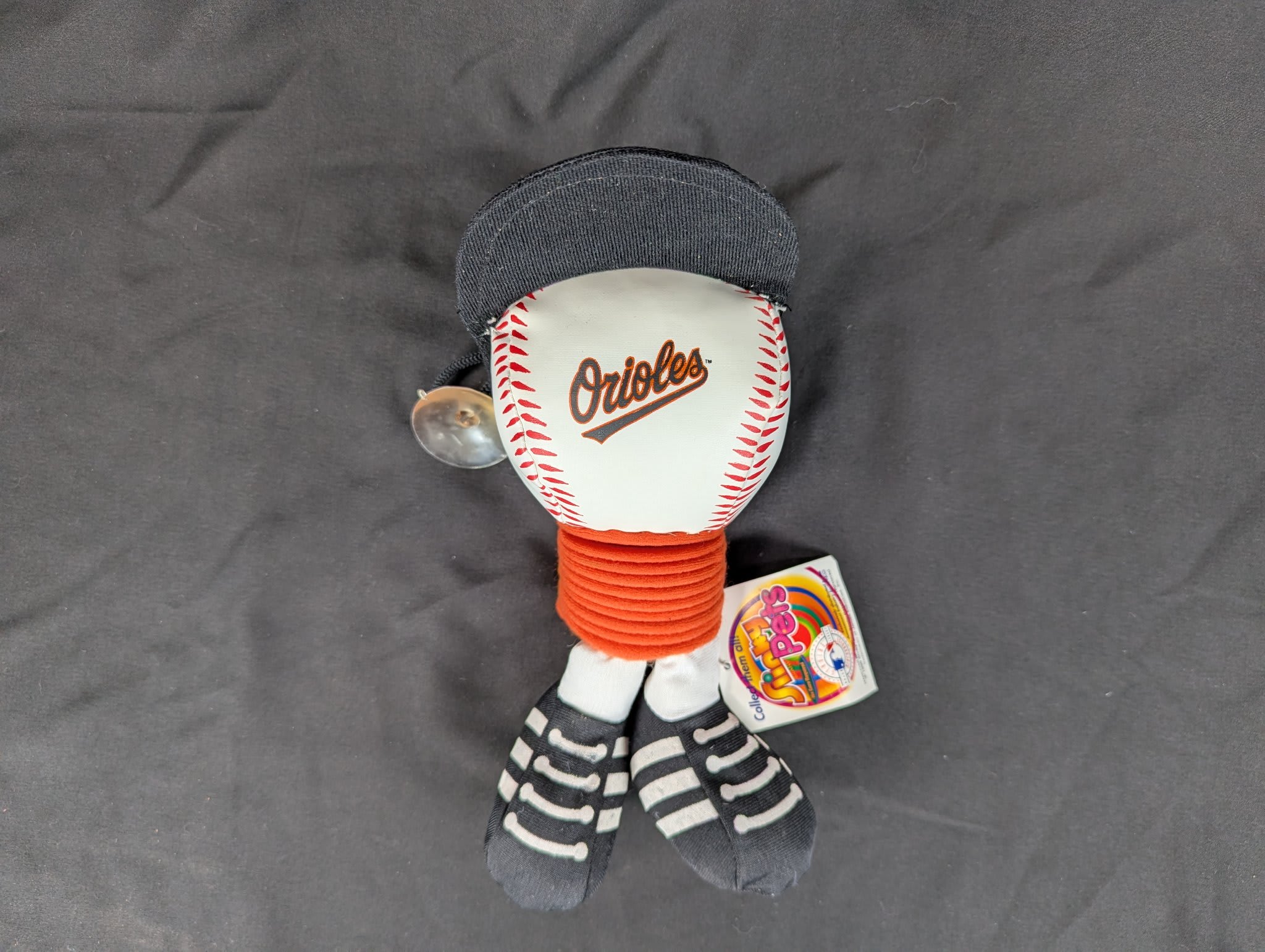 Vintage 1999 Nanco Slinky Pets Baltimore Orioles Plush Toy Baseball Cap Mascot - Image 3