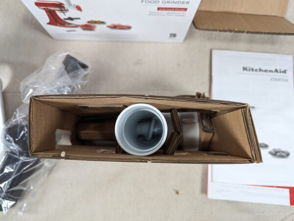 1000056083_4Yfgty_v3r02p.jpg KitchenAid Food Grinder Attachment Model KSMFGA Stand Mixer Accessory New Ope...