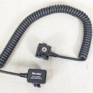 Phottix SC-28 TTL Off-Camera Flash Cord for Nikon Cameras Coiled Locking Hot ...