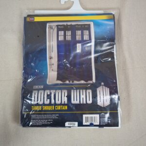 ThinkGeek Doctor Who TARDIS Shower Curtain 2013 Official Licensed New in Package