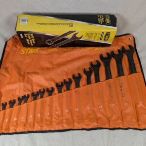 Stark 16-Piece Metric Combination Wrench Set Model 18802 Black Oxide Finish Tool