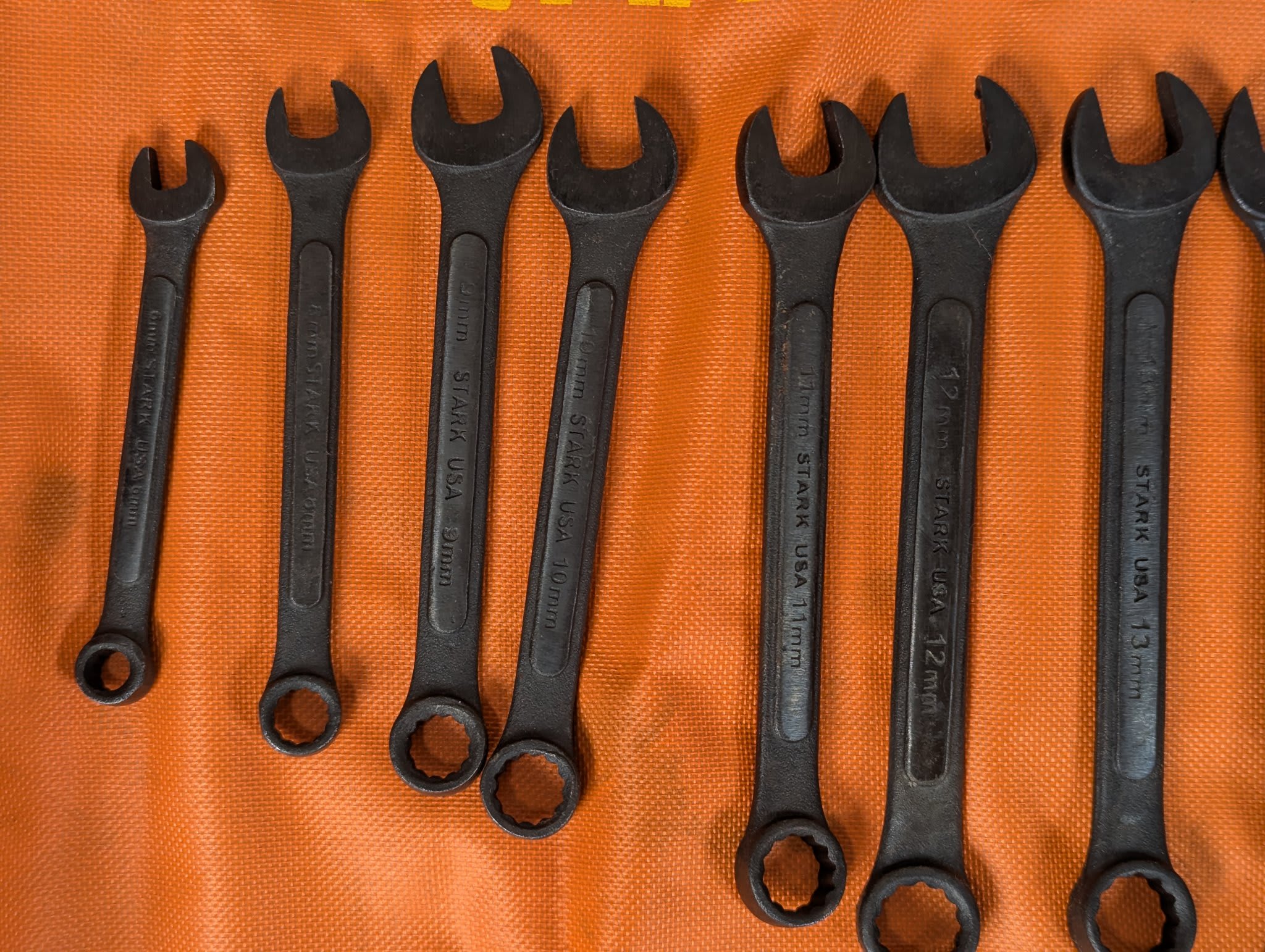 Stark 16-Piece Metric Combination Wrench Set Model 18802 Black Oxide Finish Tool - Image 8