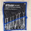 Stark Elite 7-Piece SAE Flex-Head Ratcheting Wrench Set Model 18704 New Condi...