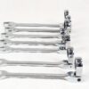 Stark Elite 7-Piece SAE Flex-Head Ratcheting Wrench Set Model 18704 New Condi...