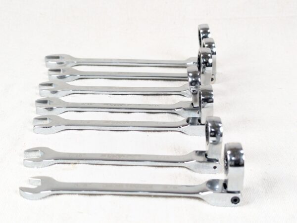 Stark Elite 7-Piece SAE Flex-Head Ratcheting Wrench Set Model 18704 New Condi...