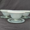 Vintage Tupperware Pedestal Dessert Sherbet Bowls with Lids Set of 3 Mid-Century