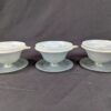 Vintage Tupperware Pedestal Dessert Sherbet Bowls with Lids Set of 3 Mid-Century