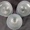Vintage Tupperware Pedestal Dessert Sherbet Bowls with Lids Set of 3 Mid-Century