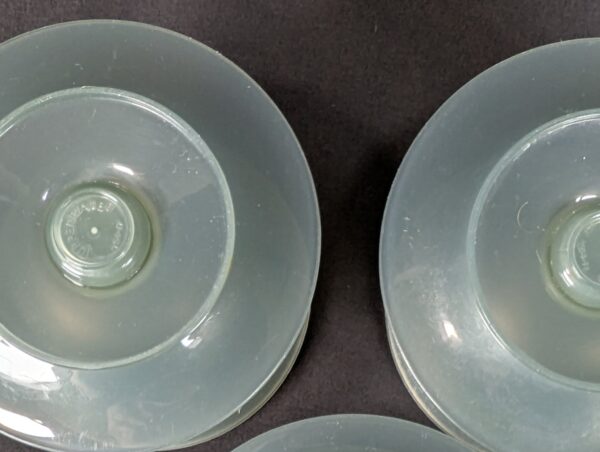 Vintage Tupperware Pedestal Dessert Sherbet Bowls with Lids Set of 3 Mid-Century