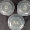 Vintage Tupperware Pedestal Dessert Sherbet Bowls with Lids Set of 3 Mid-Century