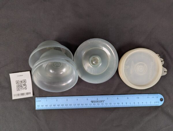 Vintage Tupperware Pedestal Dessert Sherbet Bowls with Lids Set of 3 Mid-Century