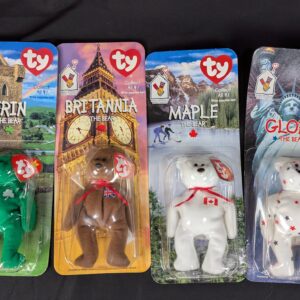 Ty Teenie Beanie Babies 1999 McDonald's Promotional Plush Bear Set 4pc Vintage
