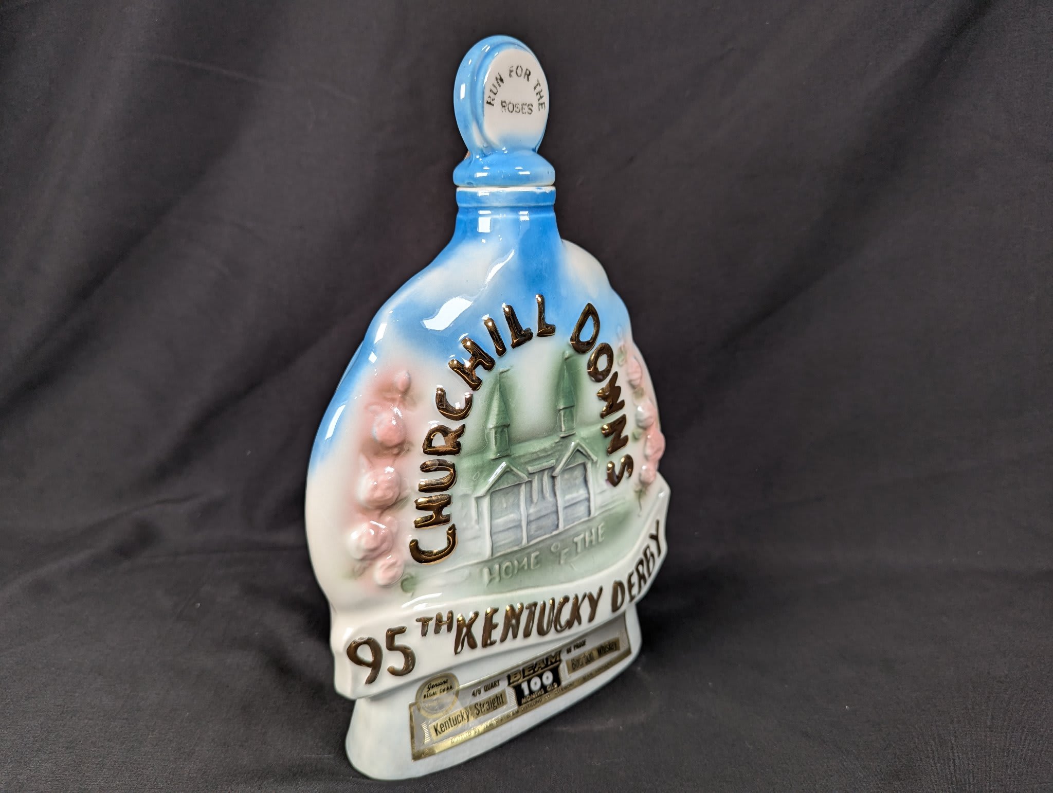 James B. Beam Distilling Co. 1969 Kentucky Derby Churchill Downs Ceramic Deca... - Image 2