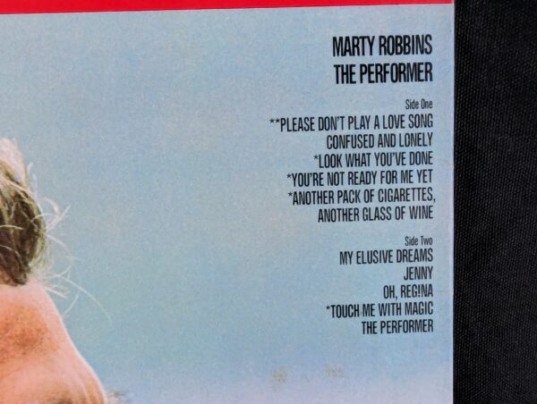 Marty Robbins The Performer 12-inch Vinyl LP Record 1979 Columbia KC 35446 Music