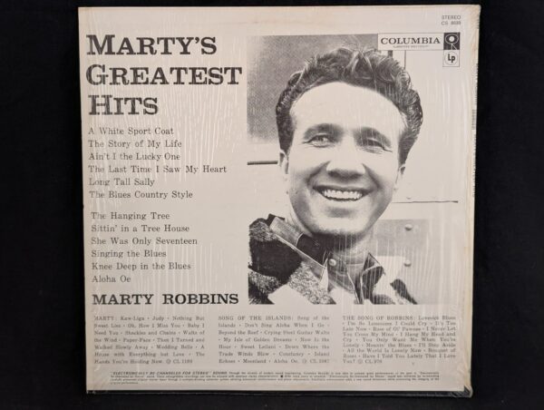 Marty Robbins Marty's Greatest Hits Vinyl LP Record Columbia CS 8639 Vintage ...