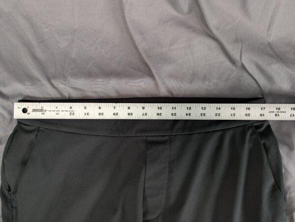 Ministry of Supply Kinetic Trousers Black Technical Stretch Pants Size 34 Inseam