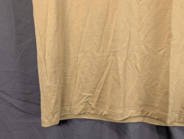 Outlier NYC Merino Wool Crew Neck T-Shirt Men's Size Large Tan Khaki Mustard ...