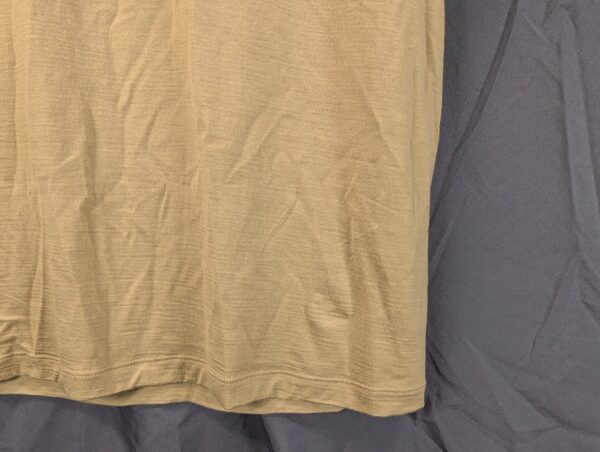 Outlier NYC Merino Wool Crew Neck T-Shirt Men's Size Large Tan Khaki Mustard ...