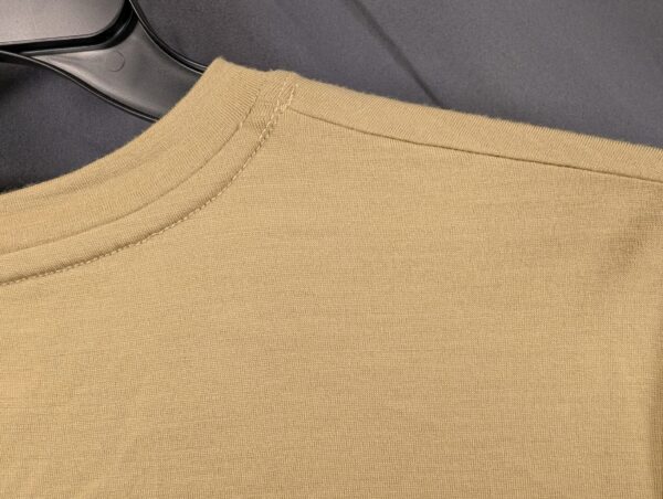 Outlier NYC Merino Wool Crew Neck T-Shirt Men's Size Large Tan Khaki Mustard ...