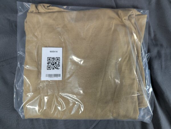 Outlier NYC Merino Wool Crew Neck T-Shirt Men's Size Large Tan Khaki Mustard ...