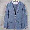 J.Crew Ludlow Suit Set Mens Blue Textured Blazer 41R Trousers 34x32 Italian F...