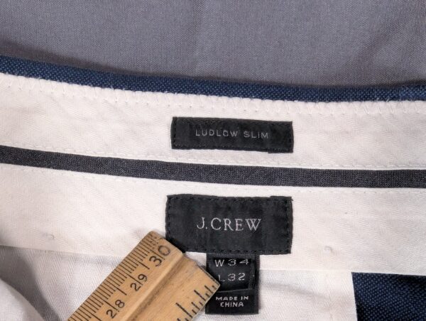 J.Crew Ludlow Suit Set Mens Blue Textured Blazer 41R Trousers 34x32 Italian F...