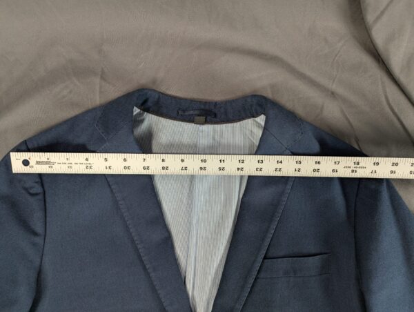 J.Crew Ludlow Suit Set Mens Blue Textured Blazer 41R Trousers 34x32 Italian F...