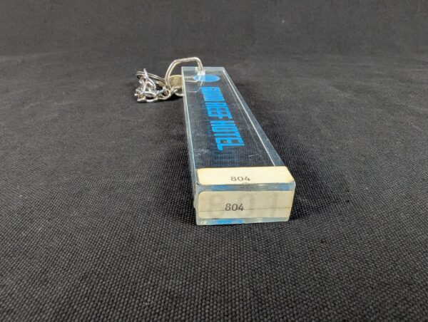 Vintage Guam Reef Hotel Room Key and Acrylic Keychain Tumon Bay Travel Souvenir