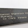 Vintage Hotel Skeleton Key and Black Plastic Fob Shannon Shamrock Ireland