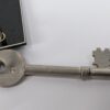 Vintage Hotel Skeleton Key and Black Plastic Fob Shannon Shamrock Ireland