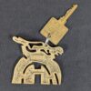 Vintage Holiday Inn Hotel Room Key with Brass Keychain Number 1200 Dallas Air...