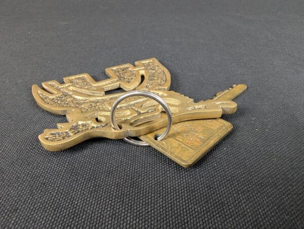 Vintage Holiday Inn Hotel Room Key with Brass Keychain Number 1200 Dallas Air...