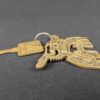 Vintage Holiday Inn Hotel Room Key with Brass Keychain Number 1200 Dallas Air...