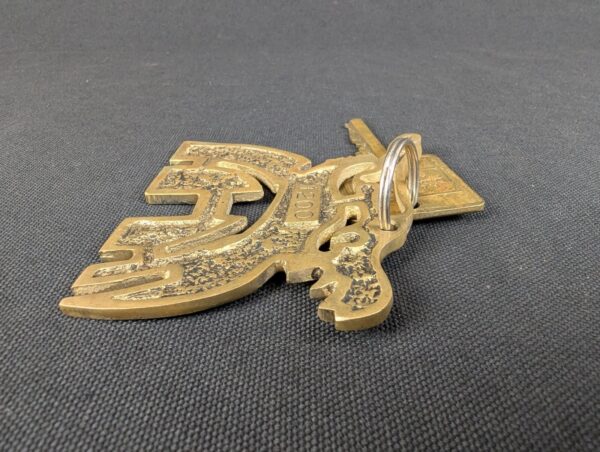 Vintage Holiday Inn Hotel Room Key with Brass Keychain Number 1200 Dallas Air...