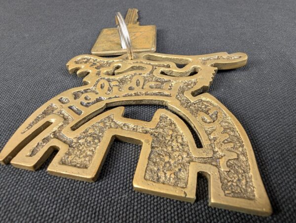 Vintage Holiday Inn Hotel Room Key with Brass Keychain Number 1200 Dallas Air...