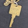 Vintage Holiday Inn Hotel Room Key with Brass Keychain Number 1200 Dallas Air...